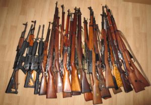 Piles Of Rifles